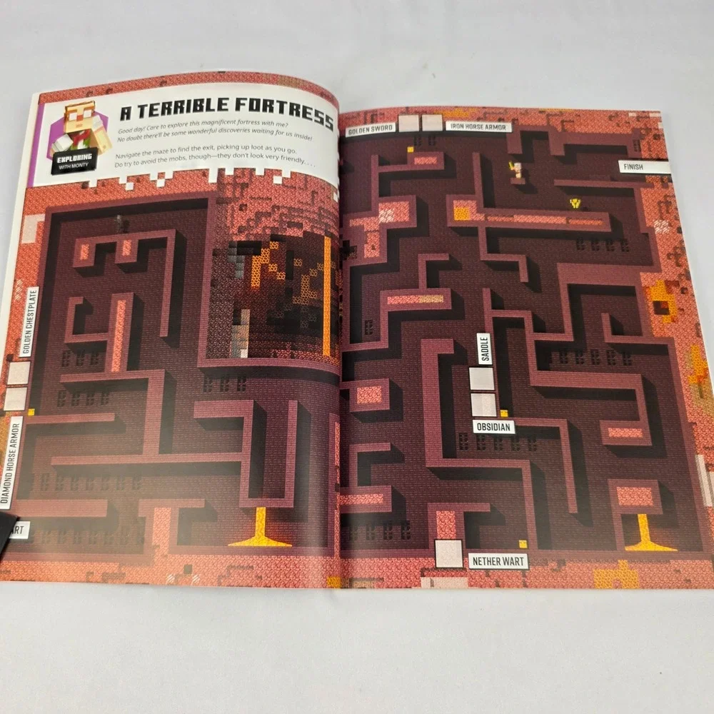 Minecraft Official Nether and The End Sticker Book for Kids - Minor use‎